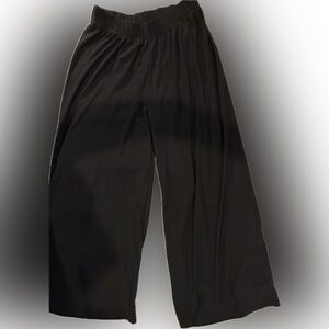 Zara Black Elastic Waist Trousers